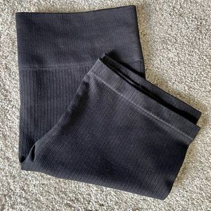 Ribbed biker shorts